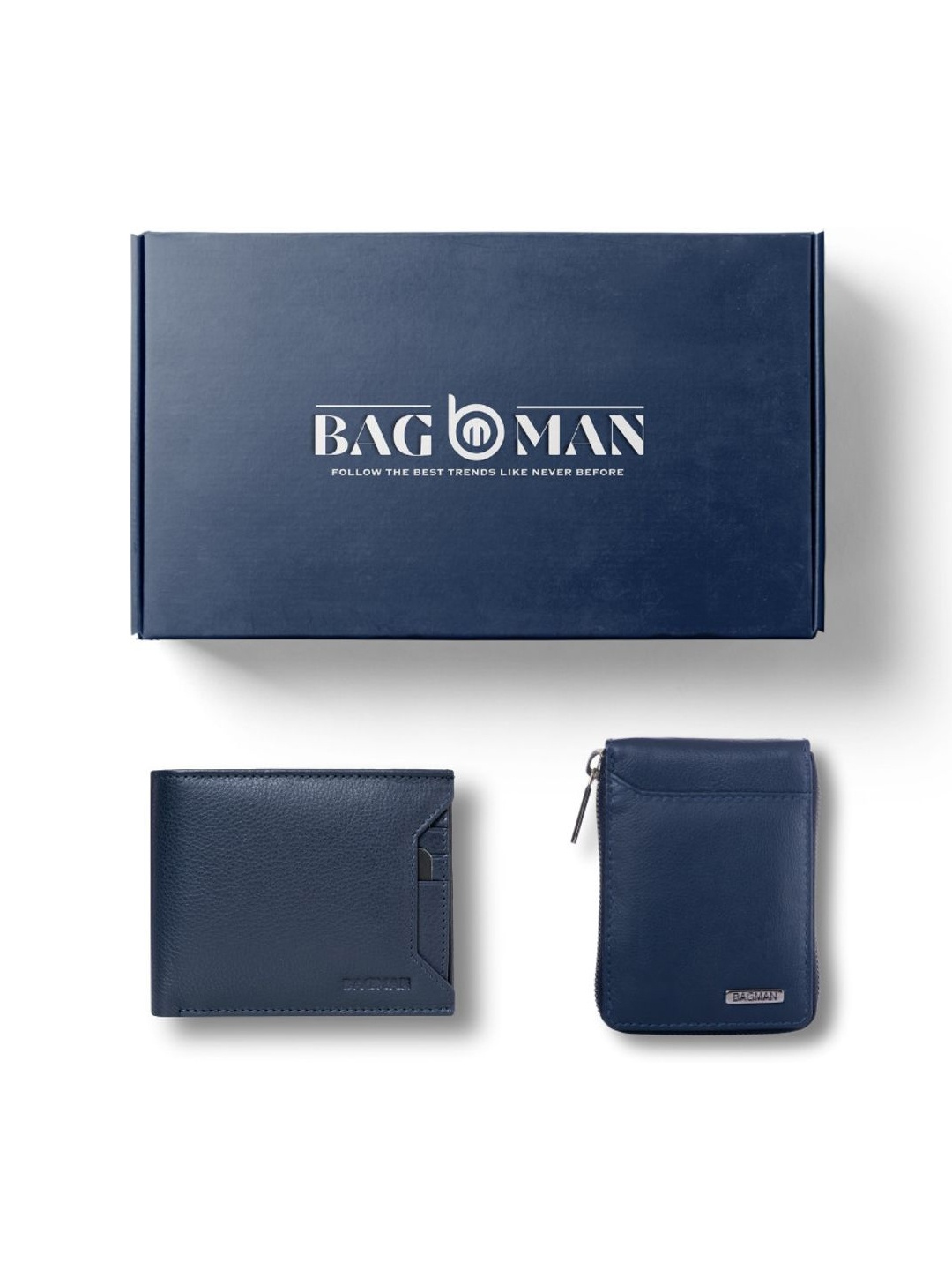 

BAGMAN Unisex Accessory Gift Set of, Navy blue