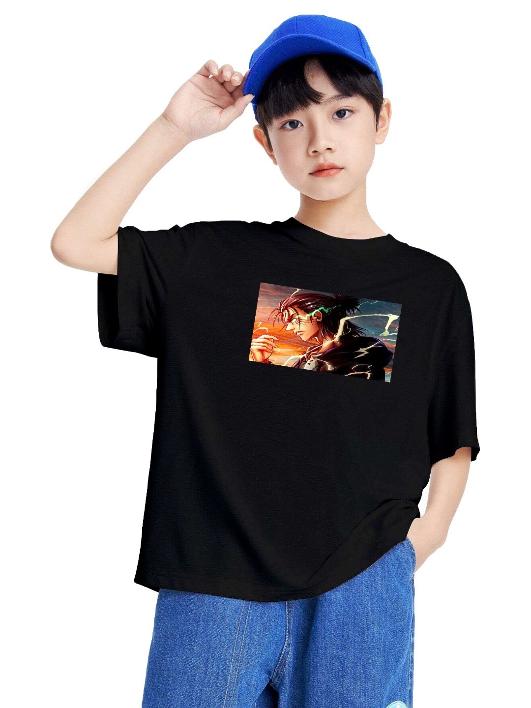 

MODARUE Boys Printed T-shirt, Black