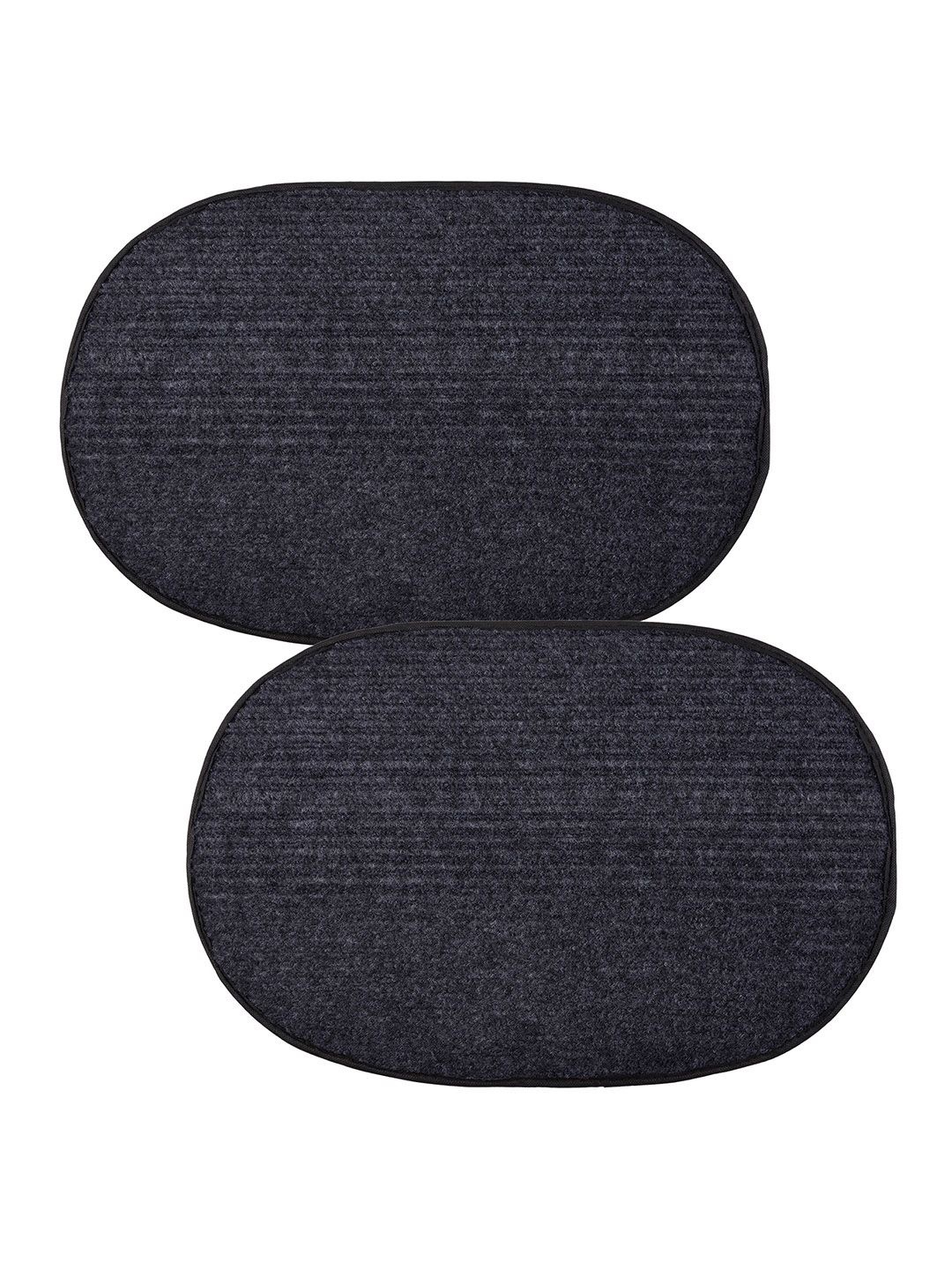 

Kuber Industries Grey 2 Pieces Woollen Oval Shaped Doormats