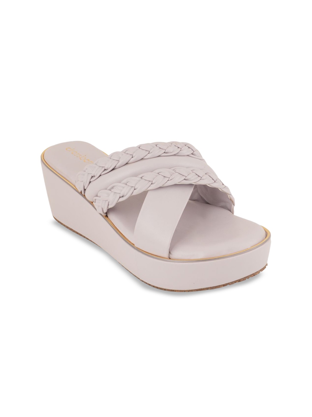 

DressBerry Embellished Block Pumps, Lavender