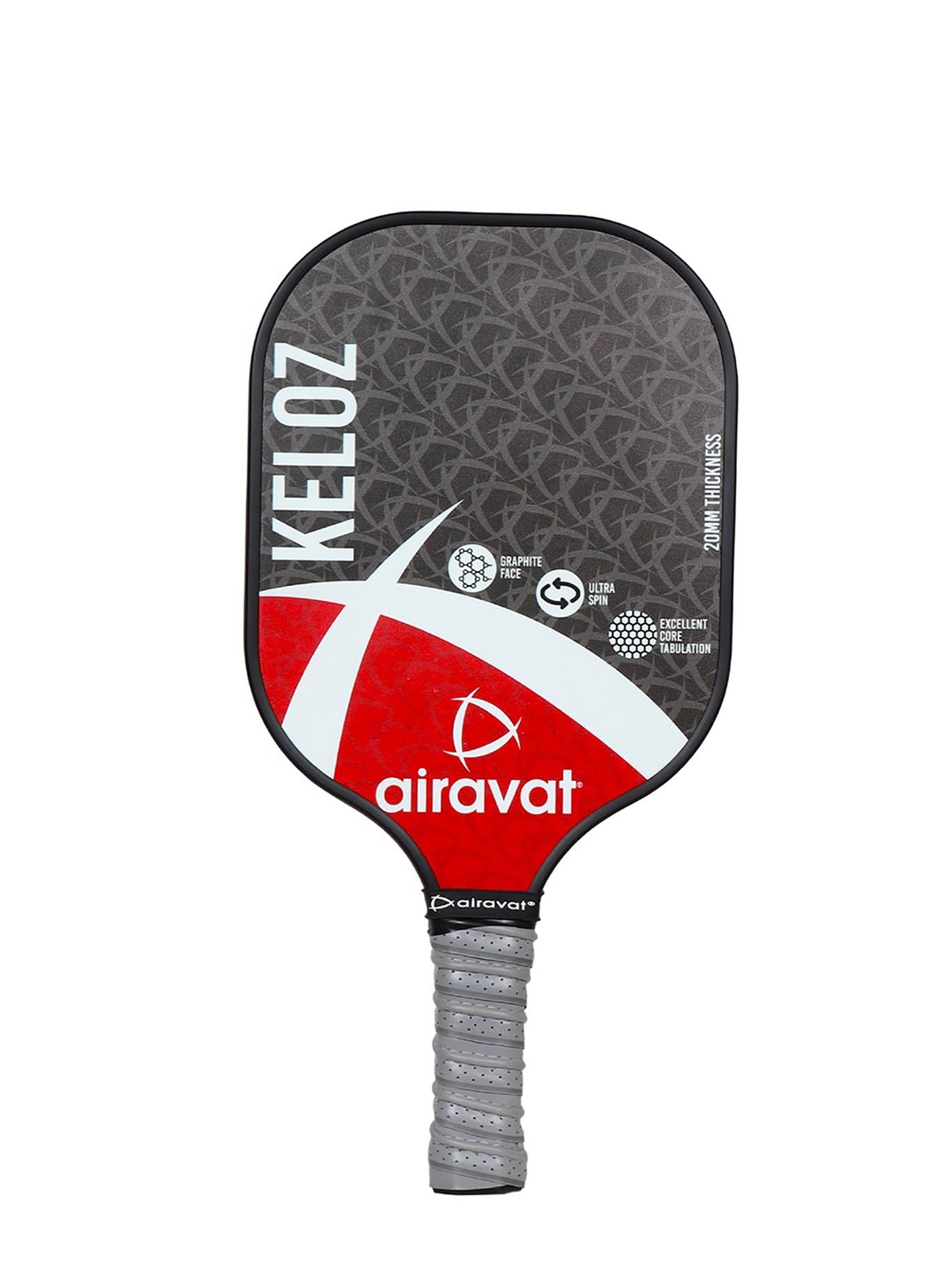 

AIRAVAT Printed Keloz Pickleball Paddle, Black