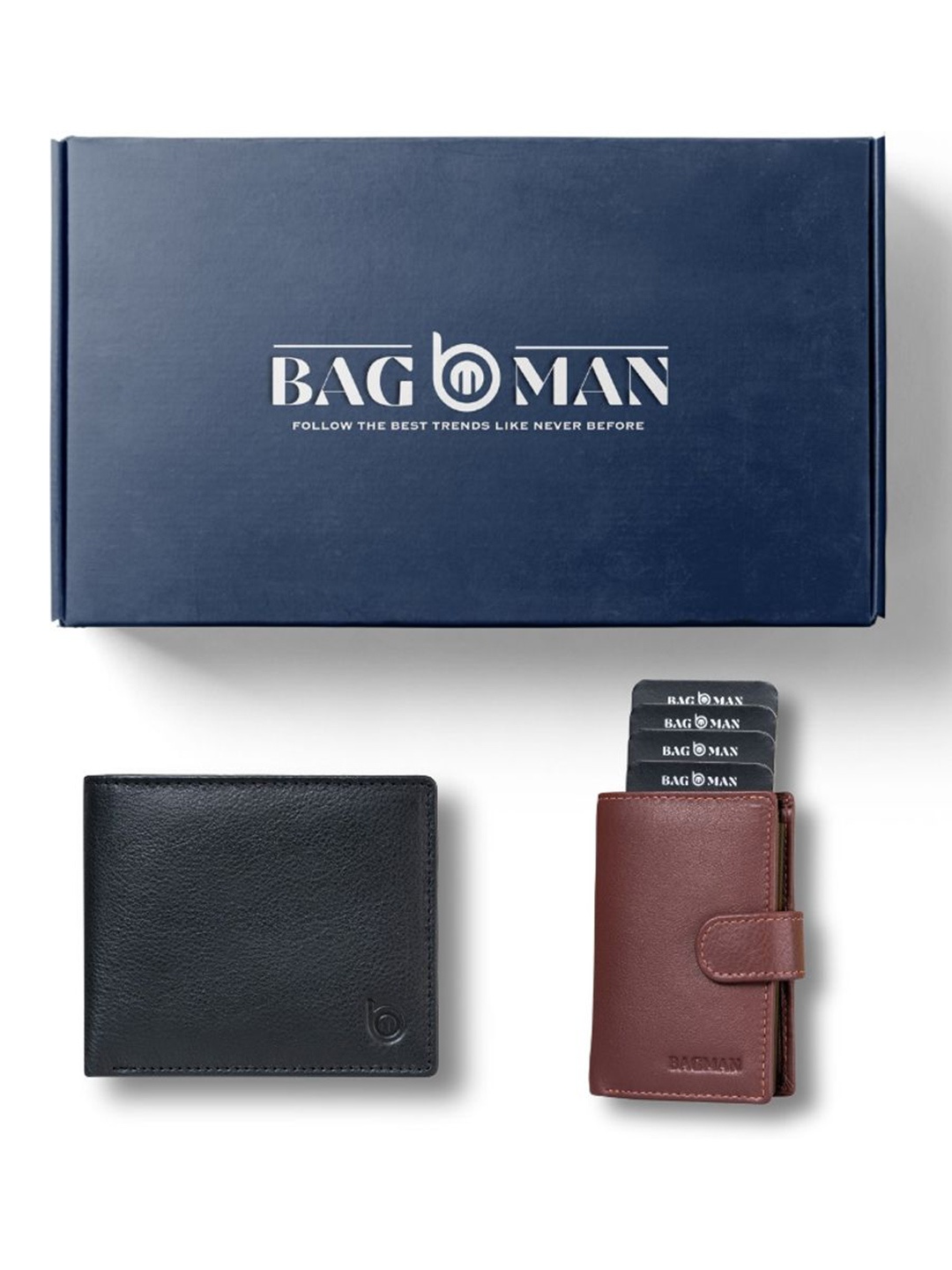 

BAGMAN Unisex Accessory Gift Set of, Black