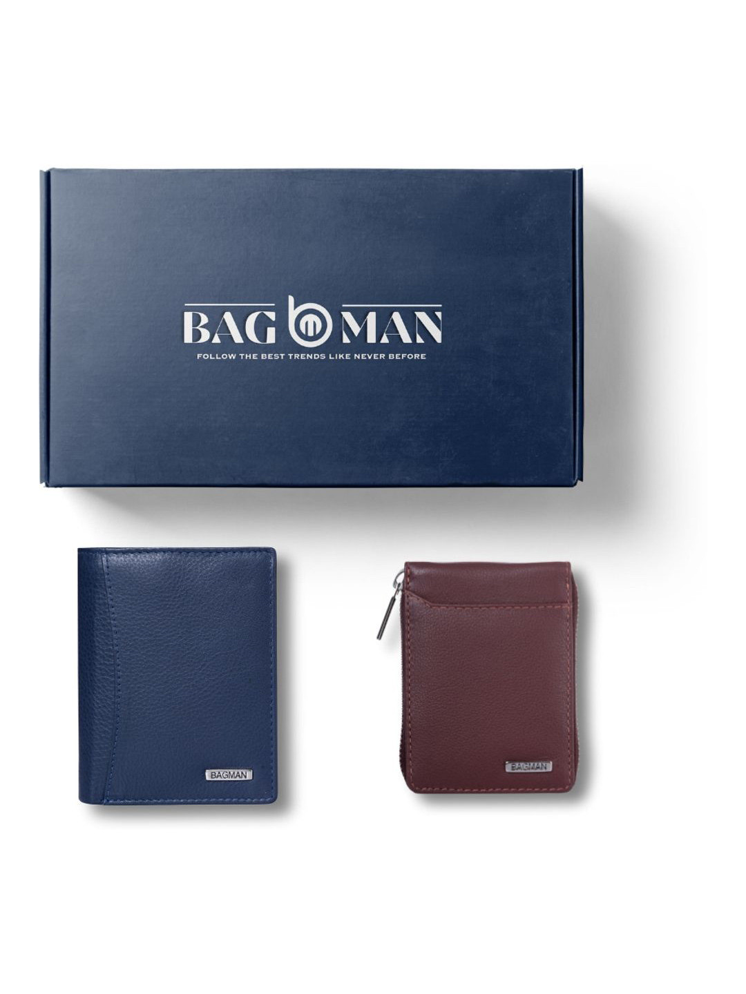 

BAGMAN Unisex Accessory Gift Set of, Navy blue