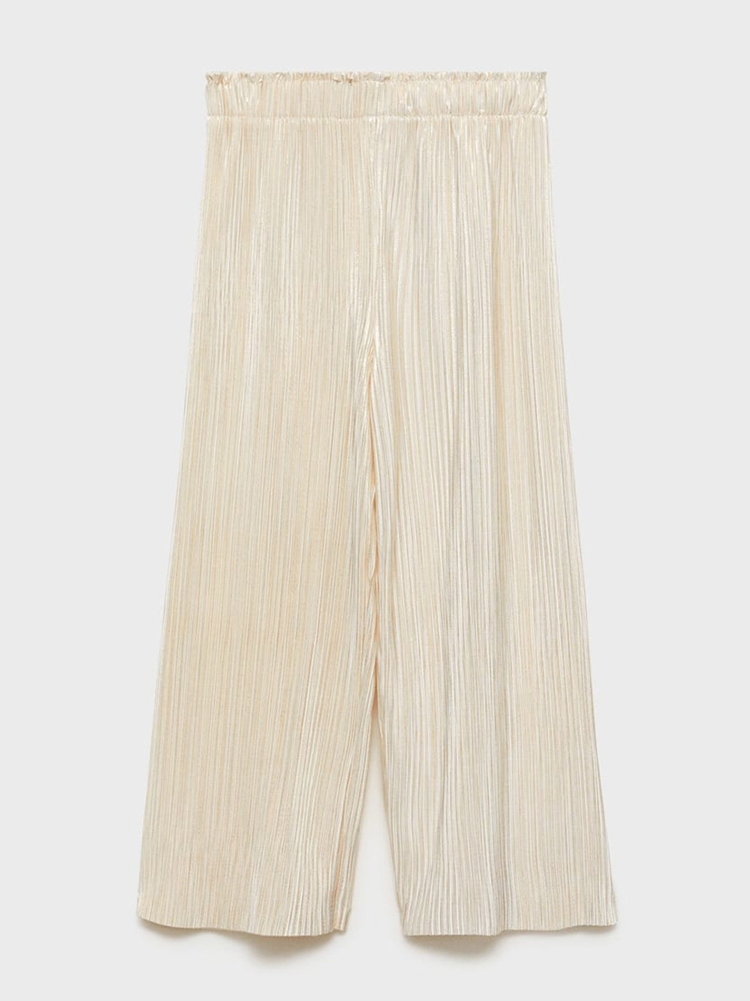 

Mango Kids Girls Accordion Pleat Parallel Trousers, Beige