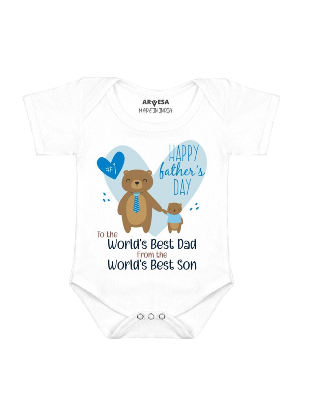 

Arvesa Infants Printed Bodysuit, White