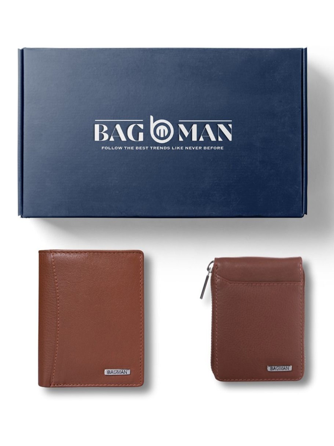 

BAGMAN Unisex Accessory Gift Set of, Brown