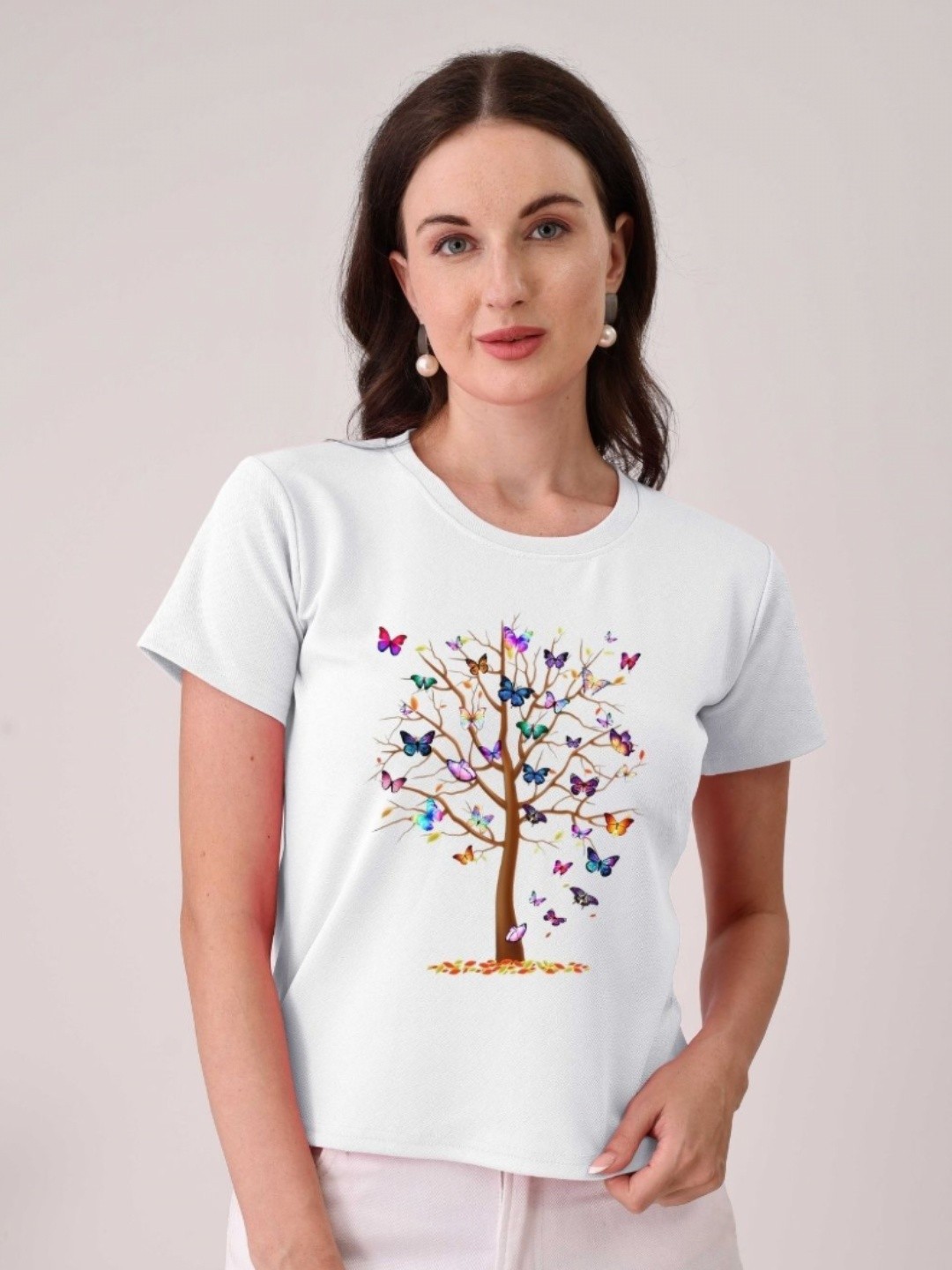 

Moda Rapido Women Printed T-shirt, White