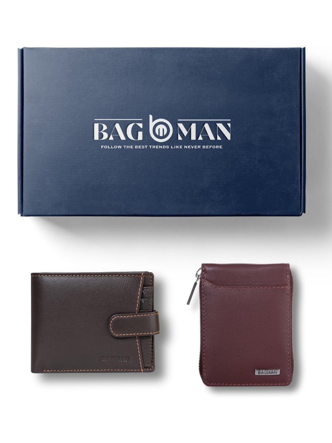 

BAGMAN Unisex Accessory Gift Set of, Brown