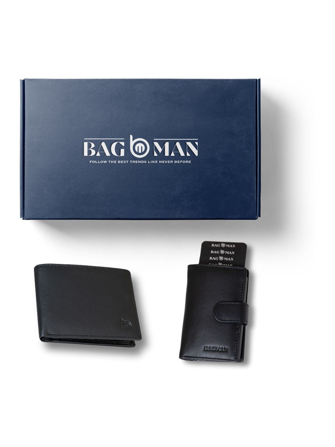 

BAGMAN Unisex Accessory Gift Set of, Black