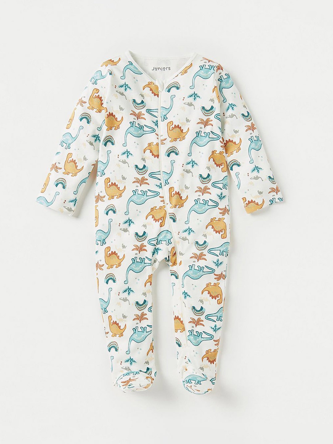 

Juniors by Babyshop Boys Printed Sleepsuit, Beige