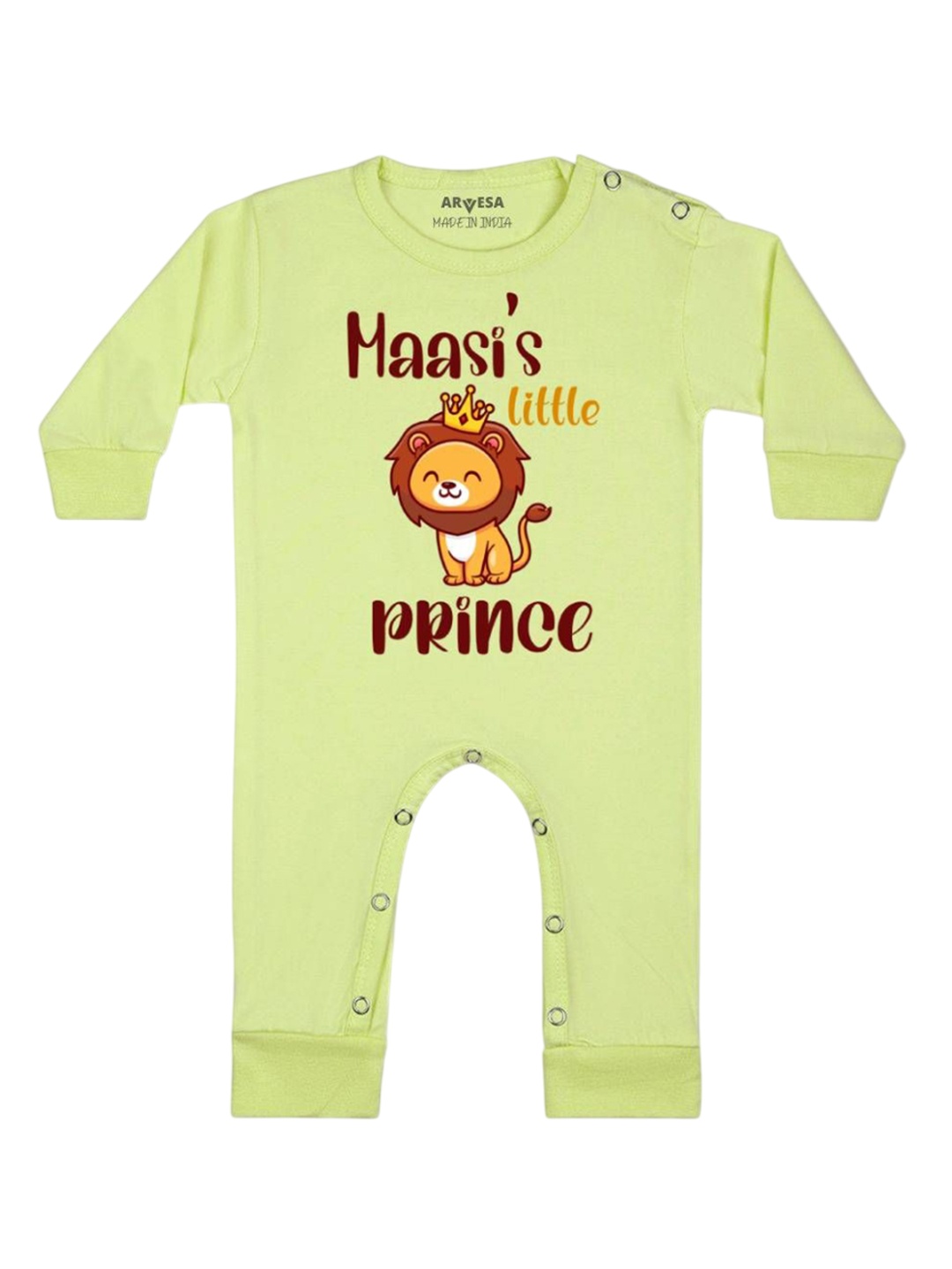 

Arvesa Kids Maasi Little Prince Printed Baby Romper, Yellow
