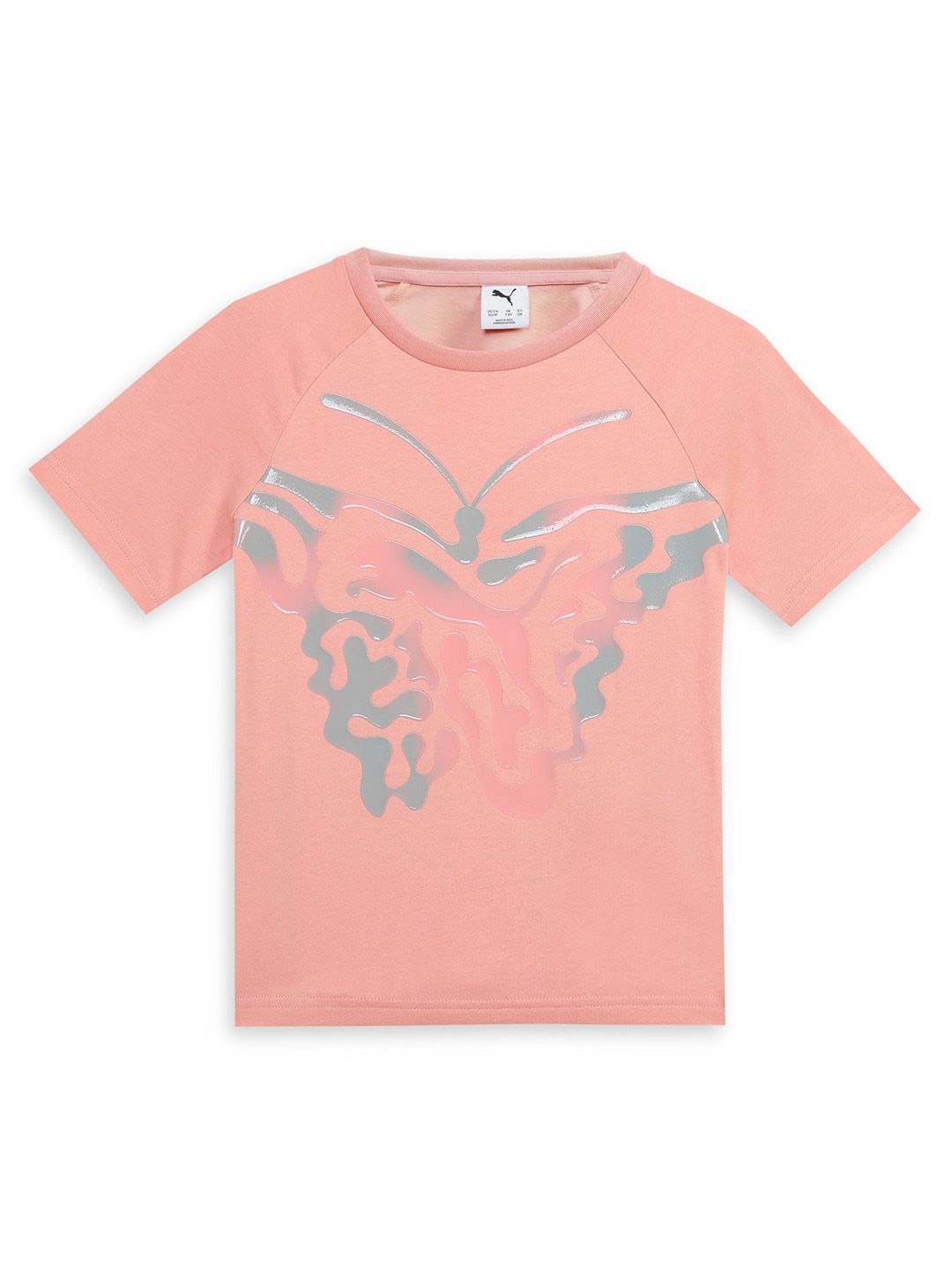 

Puma Butterfly Vibe Logo Youth Tee, Pink