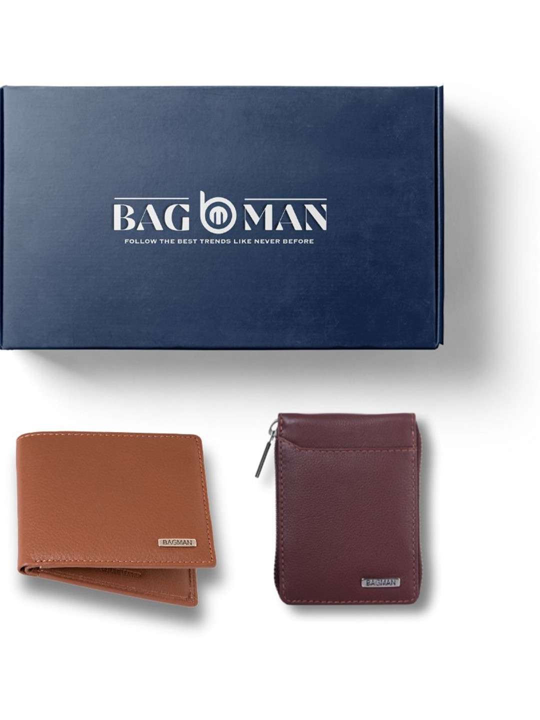 

BAGMAN Unisex Accessory Gift Set of, Brown