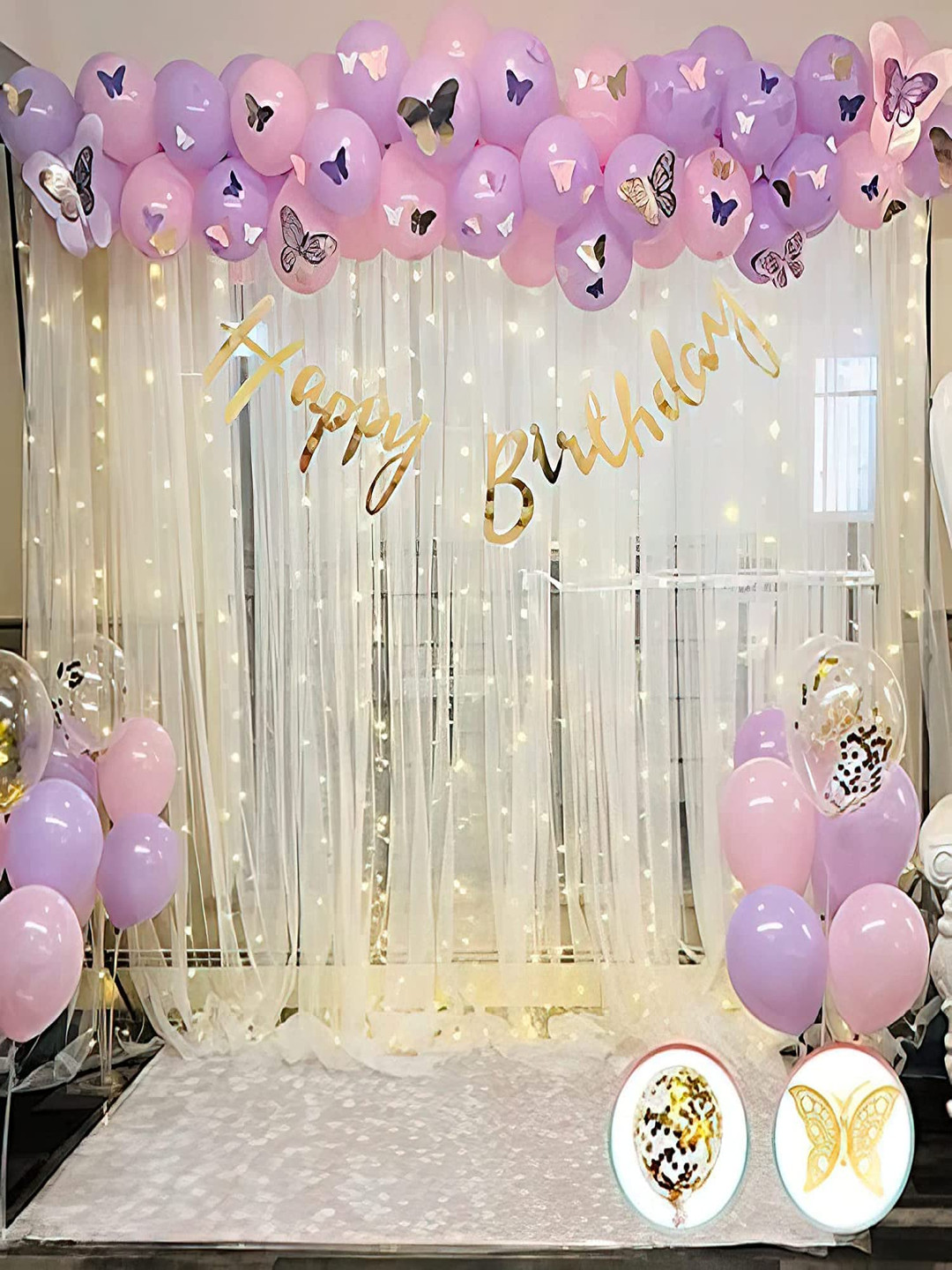 

Special You 83Pcs Pink & Purple Birthday Decor