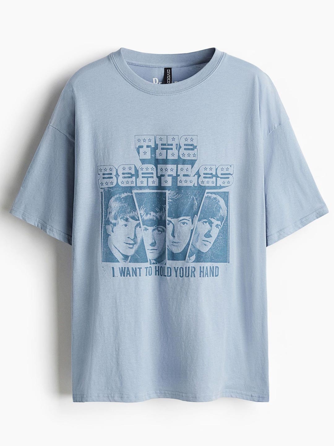 

H&M Oversized Printed T-shirt, Blue