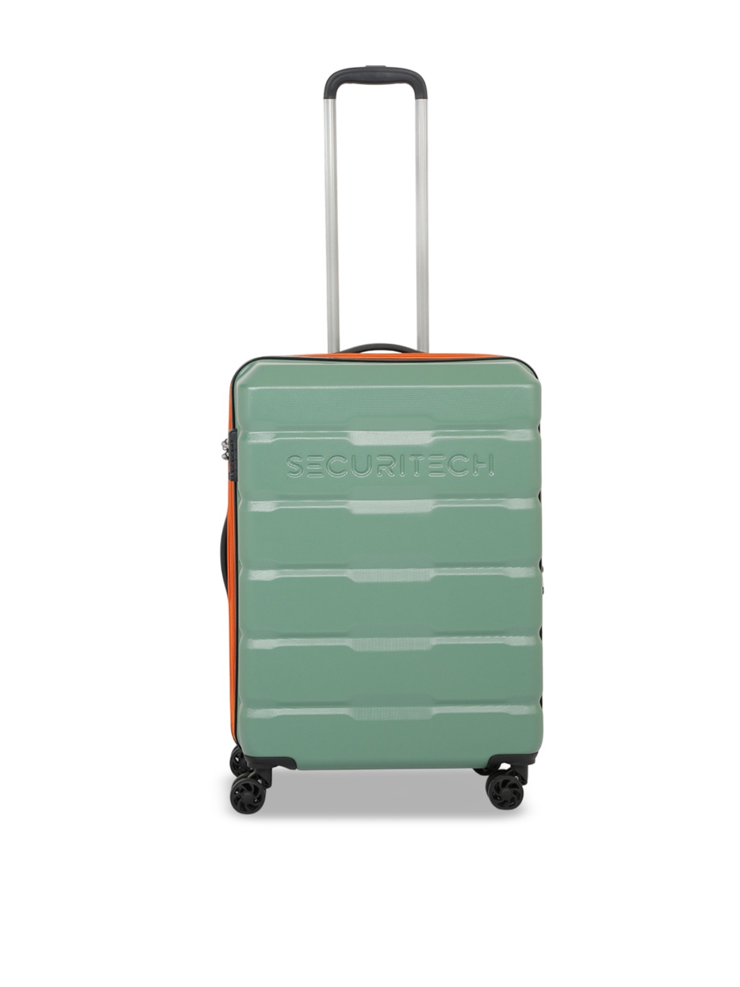

SECURITECH CITADEL Textured Expandable Hard-Sided Medium Trolley Bag, Green