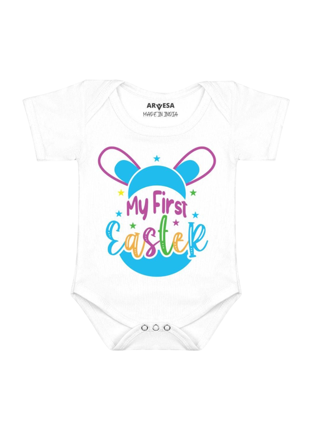 

Arvesa Infants Printed Bodysuit, White