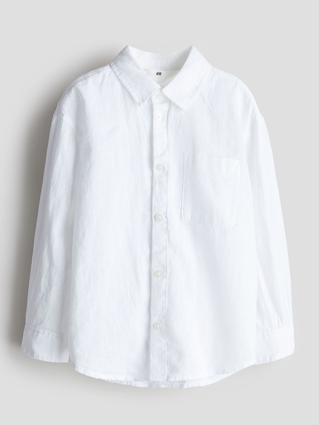 

H&M Linen-Blend Shirt, White
