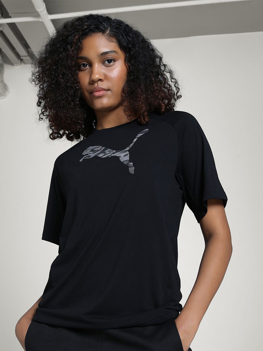 

Puma Evostripe Relaxed Fit Tee, Black