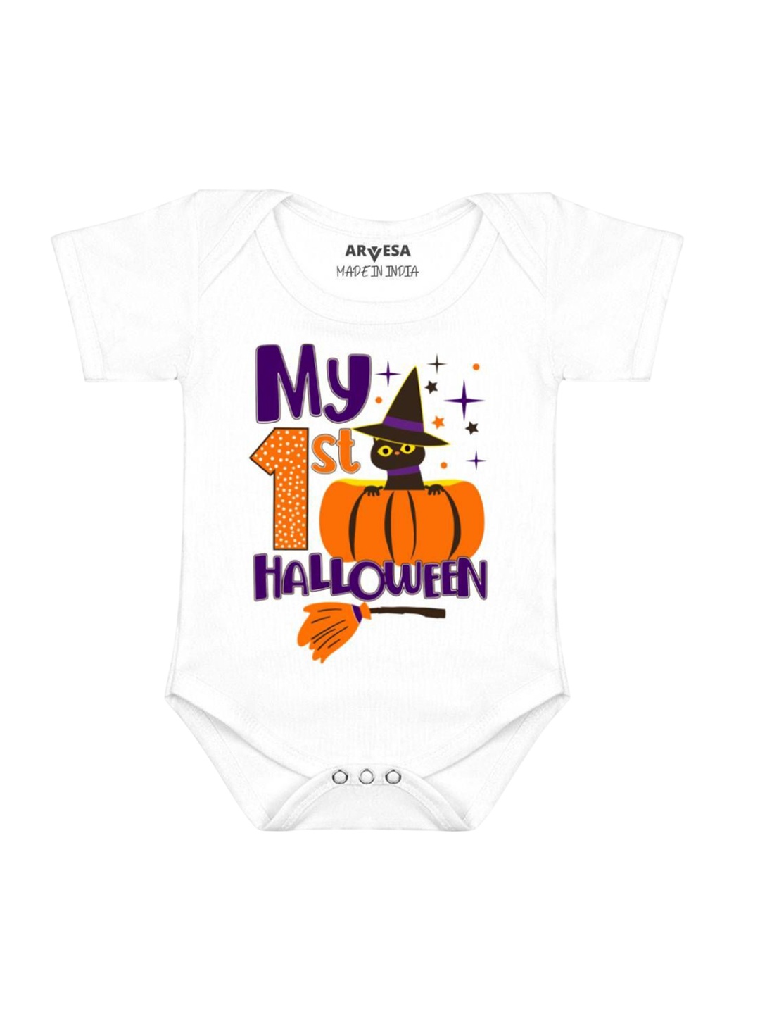 

Arvesa Infants Printed Bodysuit, White