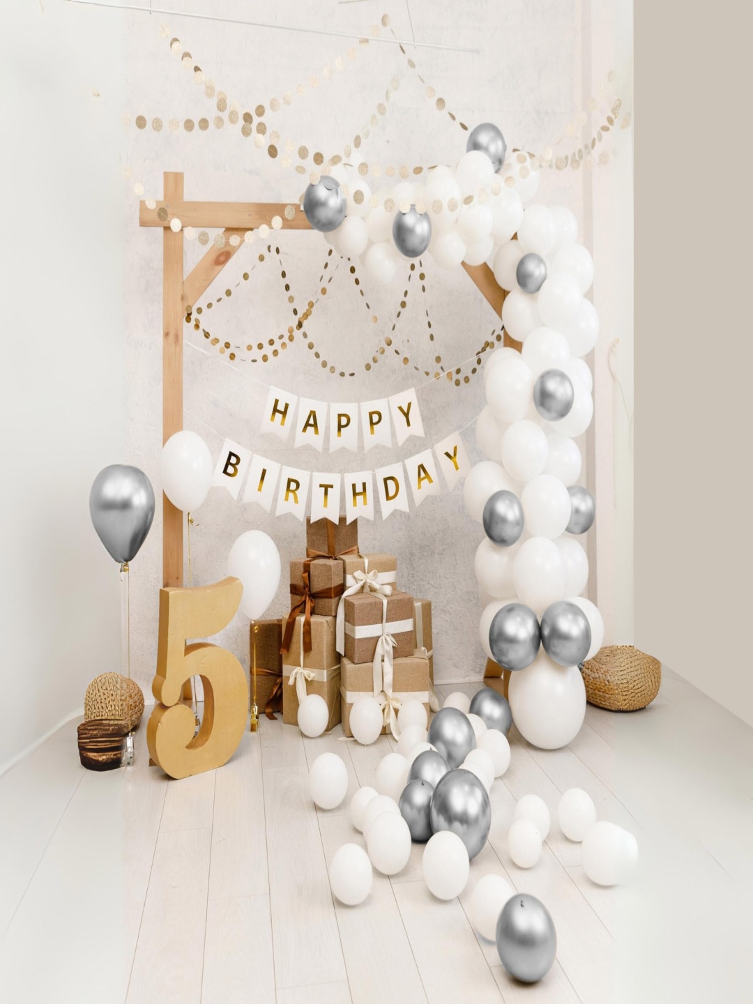 

Special You Set Of 48 White Festive Decors