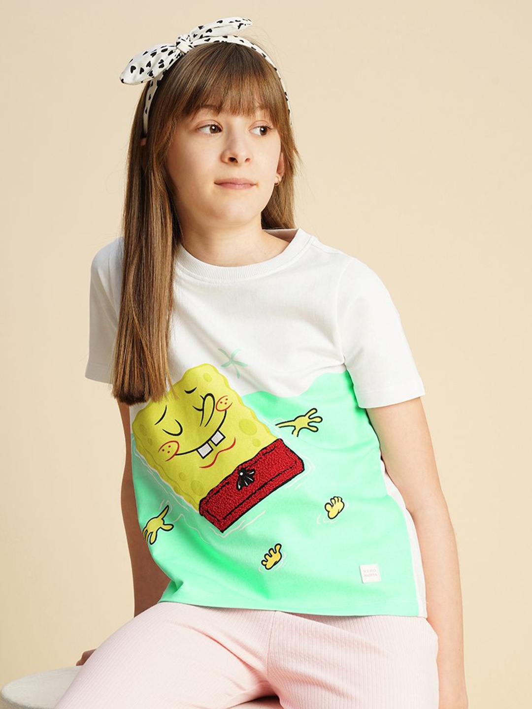 

Vero Moda Girls Printed T-shirt, White