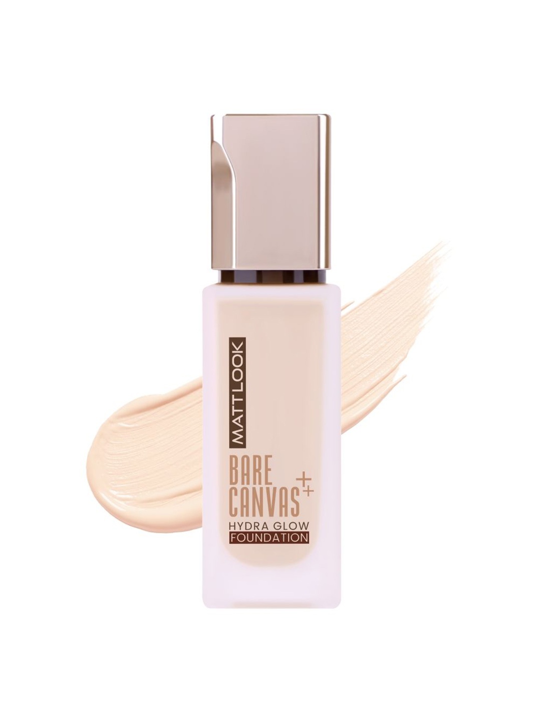

Mattlook Bare Canvas Hydra Glow Foundation With Jojoba - 30 ml - Rose Glow, Rose gold