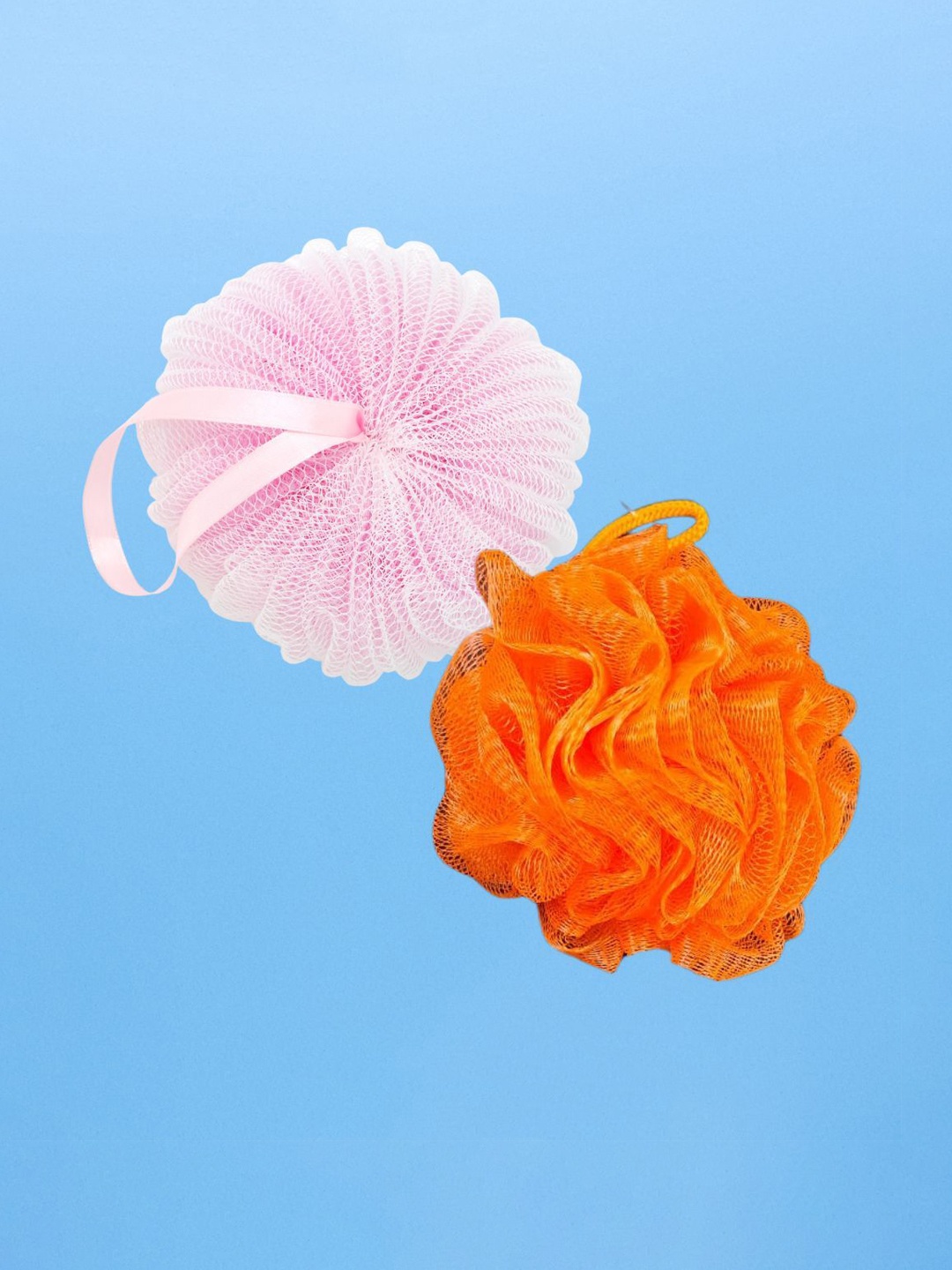 

Basicare Set Of 2 Bath Loofah Sponge- 50 g Each, Orange
