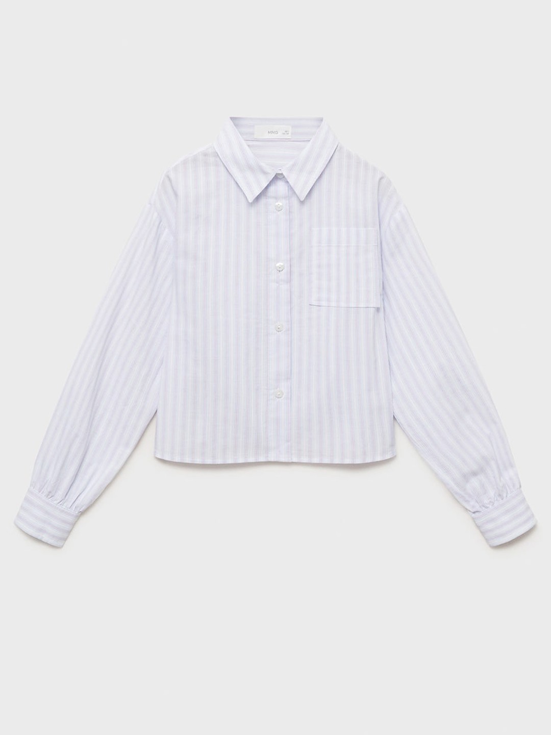 

Mango Kids Girls Striped Pure Cotton Shirt, White