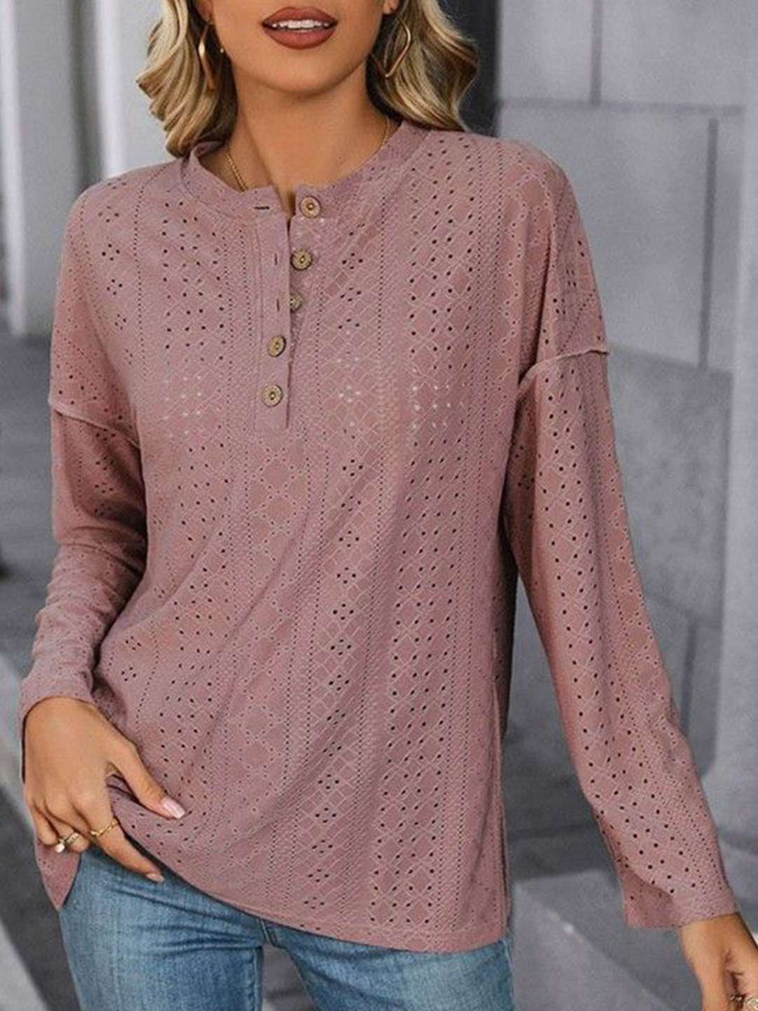 

HERE&NOW Extended Sleeves Top, Rust