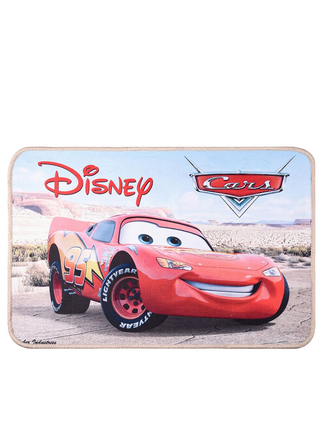 

Kuber Industries Red & Blue Cars Printed Rectangle Shaped Doormat