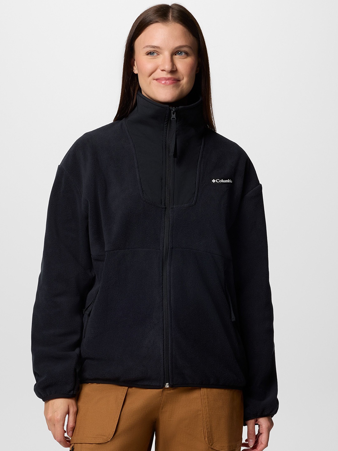 

Columbia Sequoia Grove Full Zip Fleece Jacket, Black