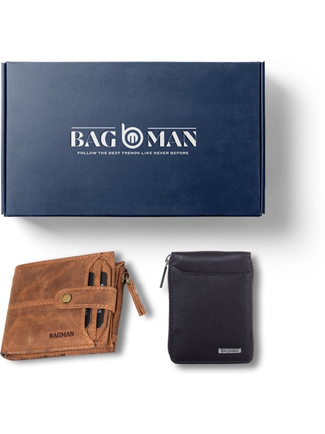 

BAGMAN Unisex Accessory Gift Set of, Brown