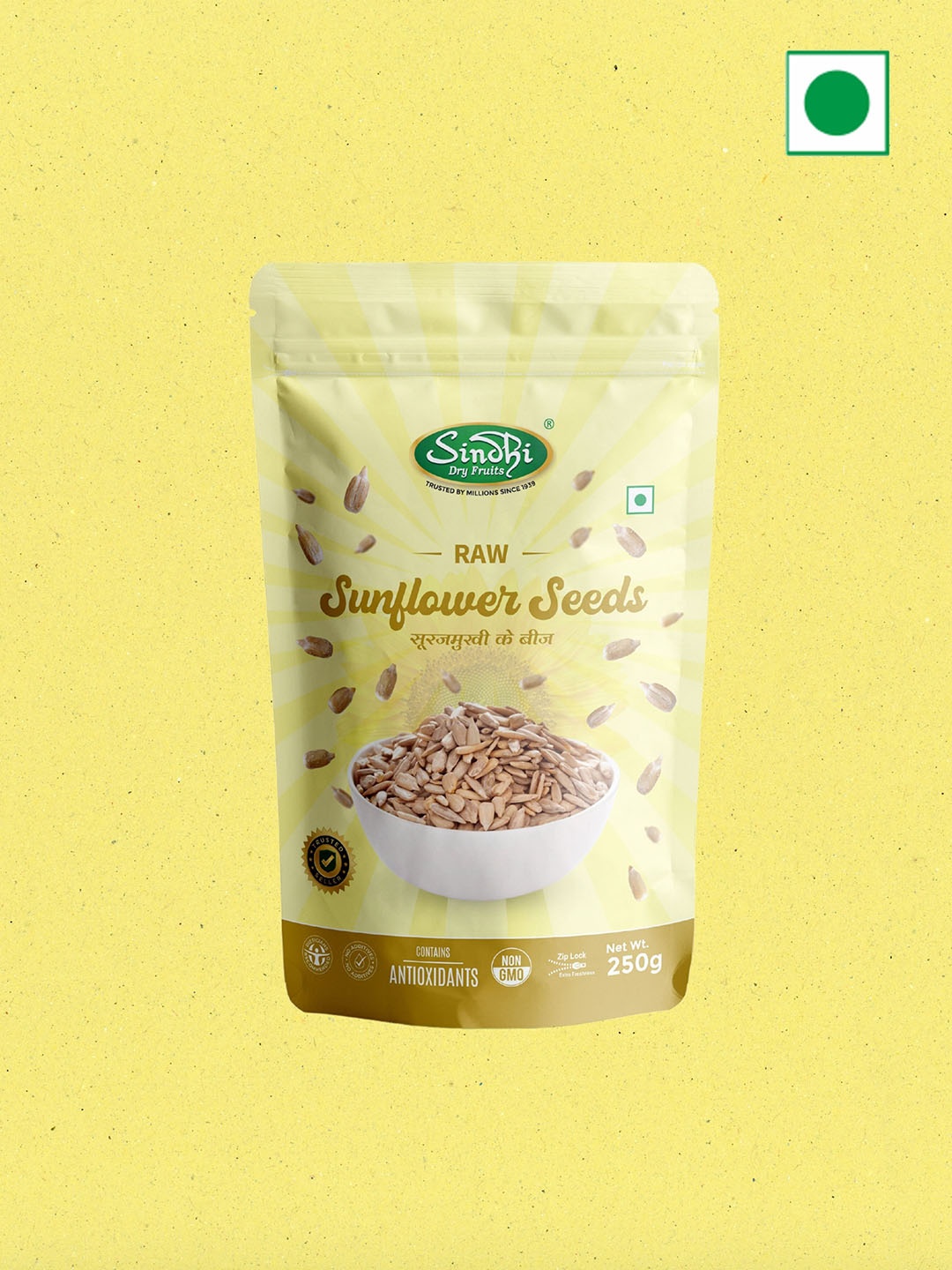 

SINDHI Dry Fruits Raw Sunflower Seeds 250 g, Yellow