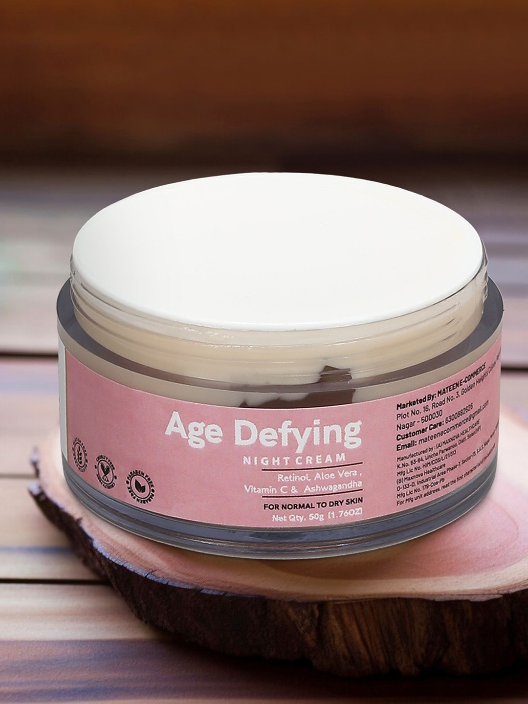 

7THAJMA Set Of 2 Age Defying Night Cream With Vitamin C - 50 g Each, Pink