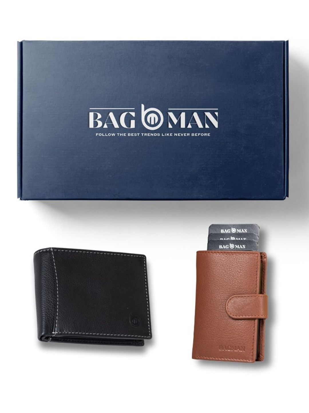 

BAGMAN Unisex Accessory Gift Set of, Black