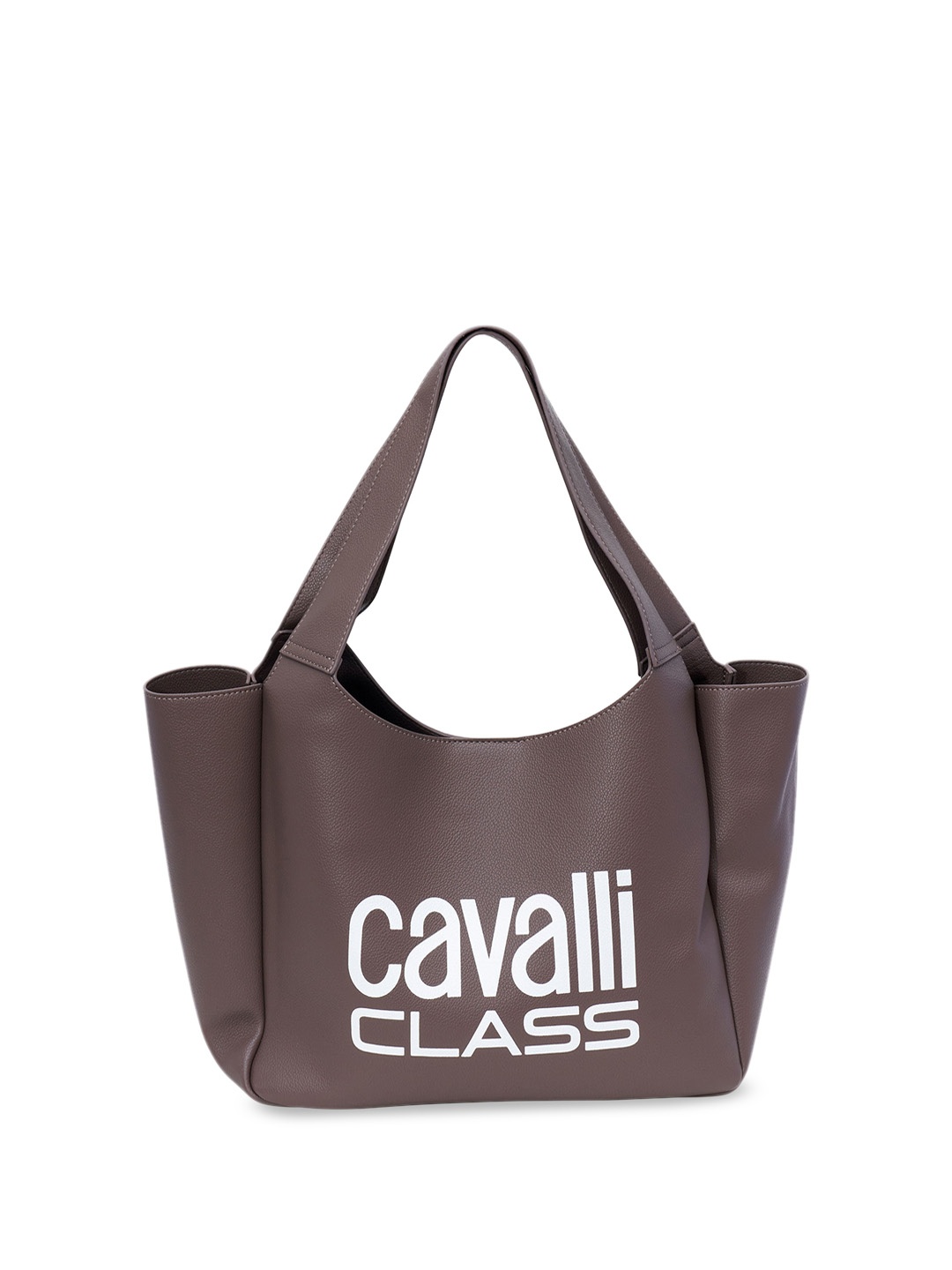 

Cavalli Class Structured Tote Bag with Cut Work, Beige