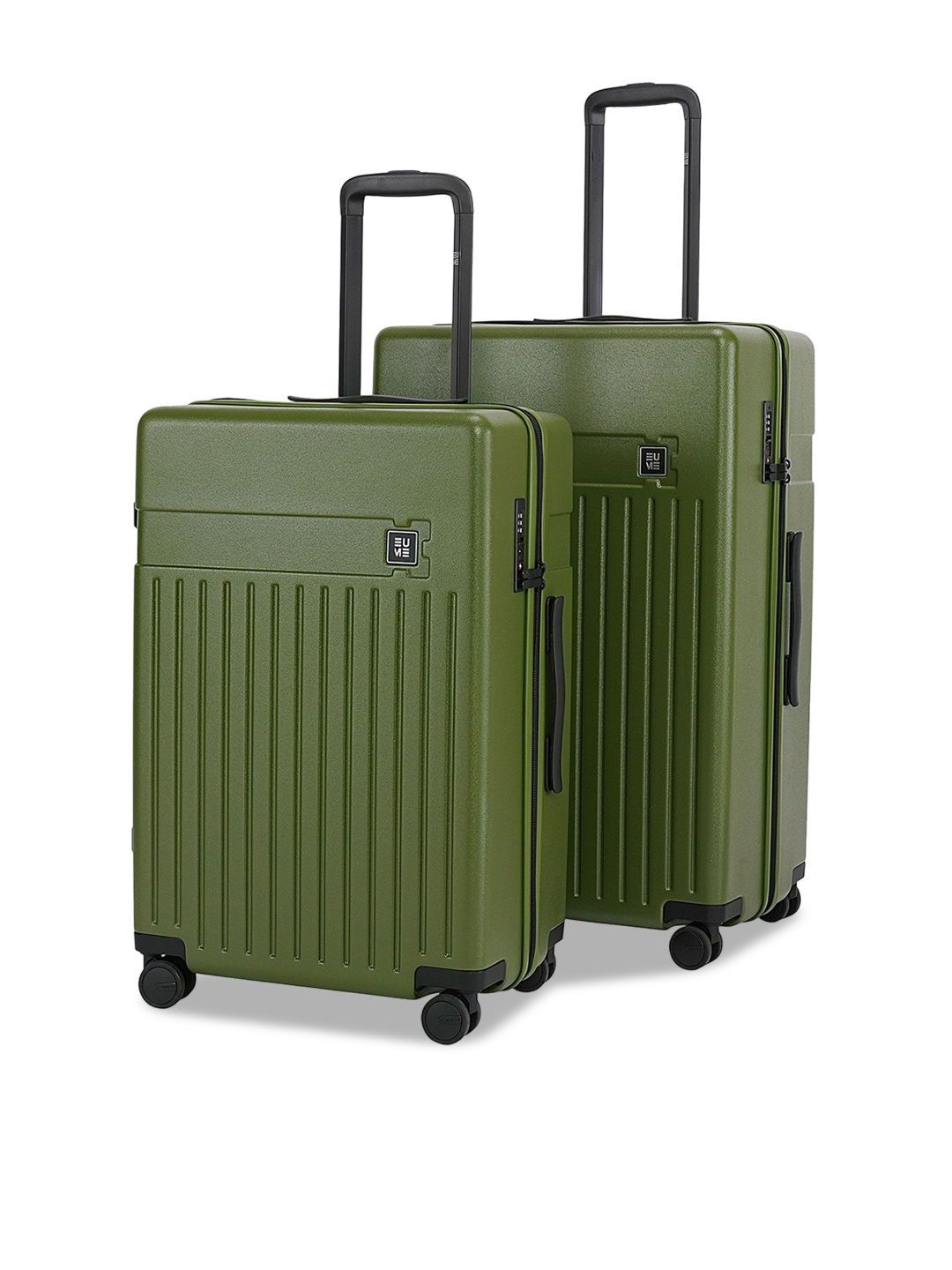 

EUME Set Of 2 Hard-Sided Trolley Suitcase, Green