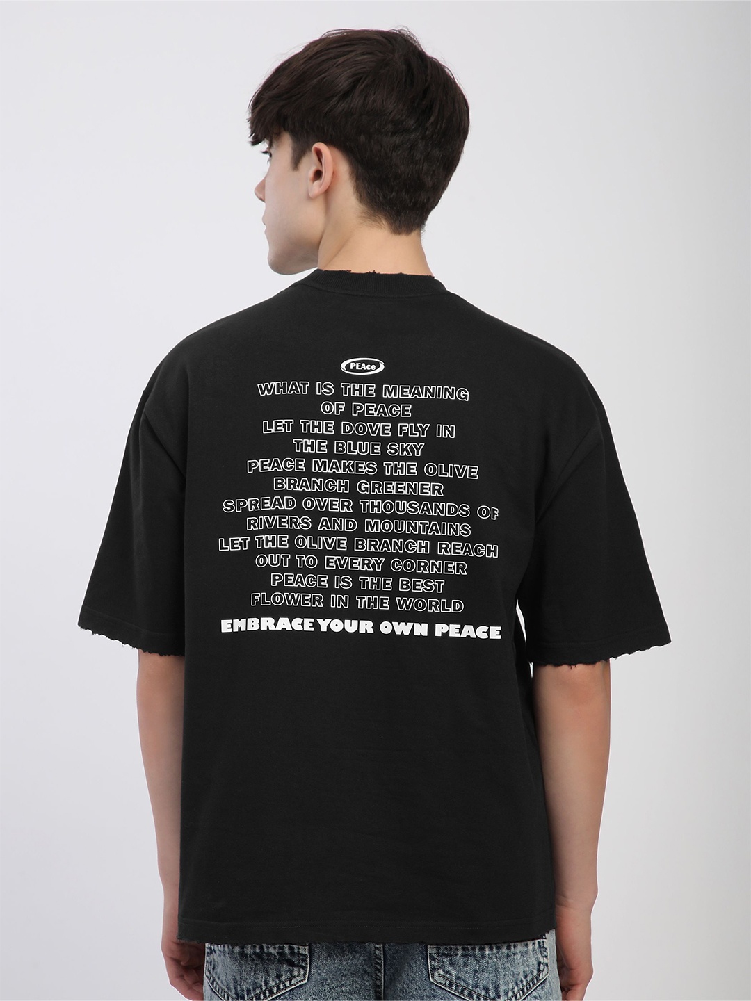 

Beyoung Men Typography T-shirt, Black