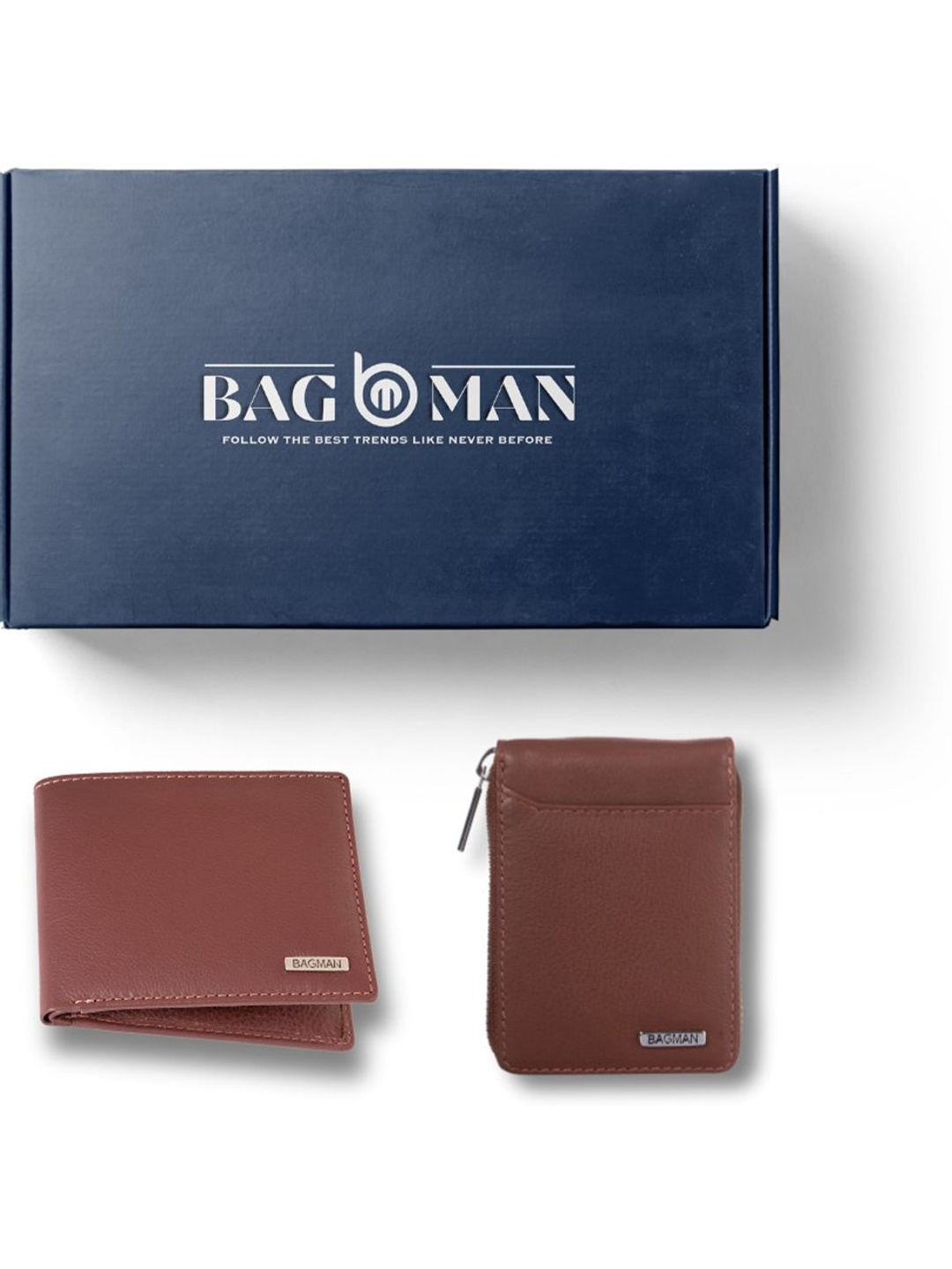 

BAGMAN Unisex Accessory Gift Set of, Brown