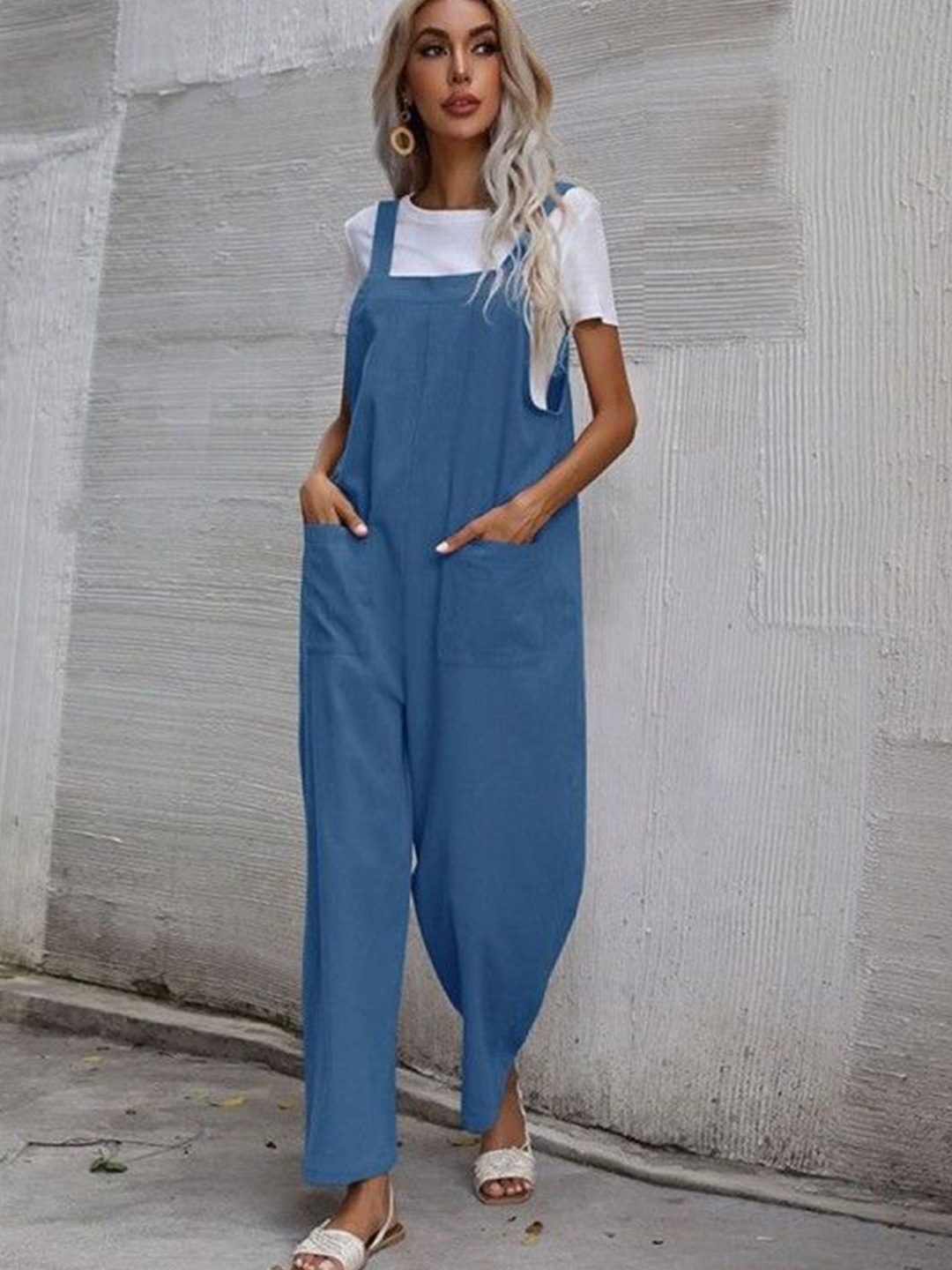 

HERE&NOW Basic Jumpsuit, Blue