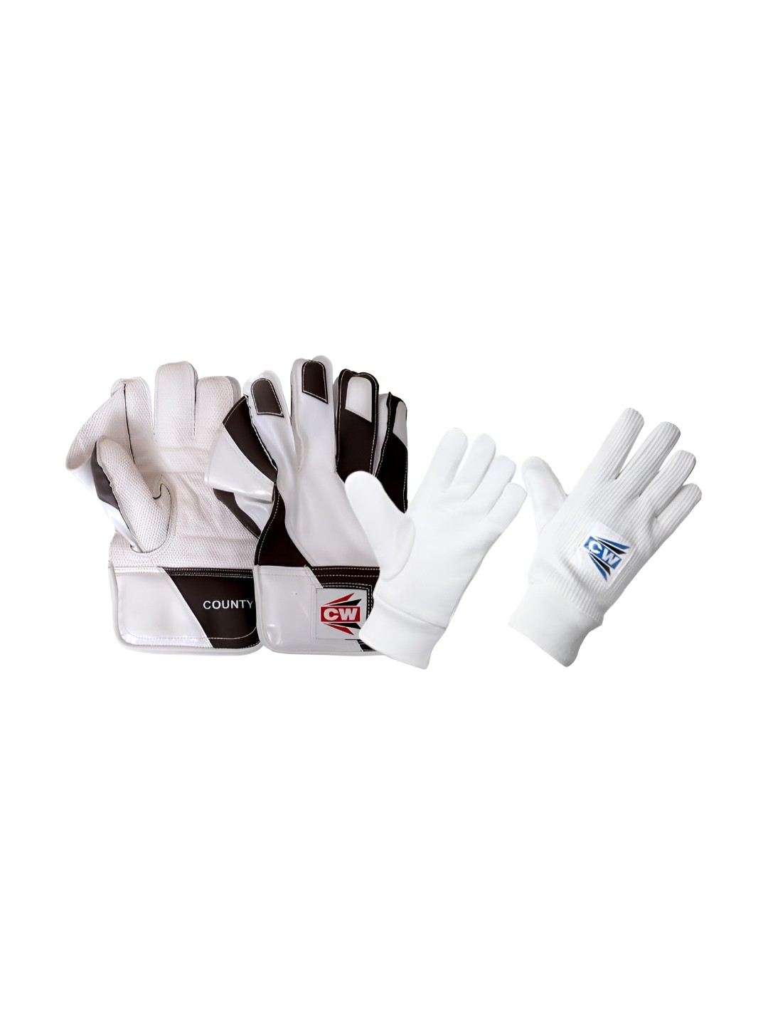 

CW Wicket Keeping Gloves With Inner Gloves, White