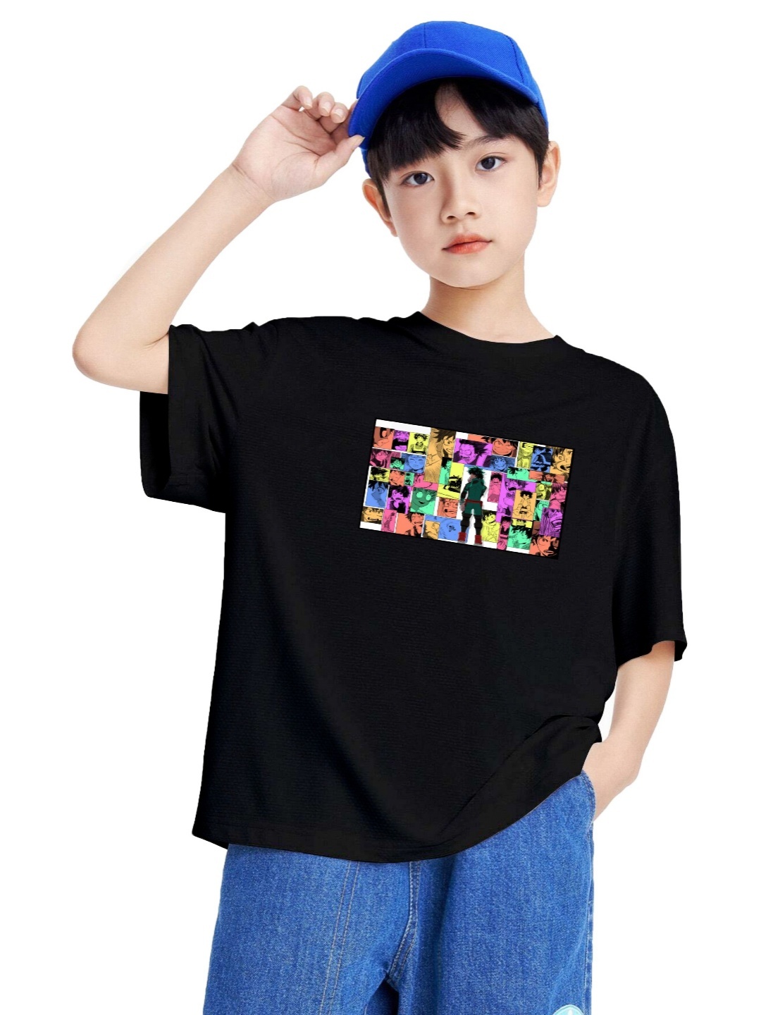 

MODARUE Boys Printed T-shirt, Black