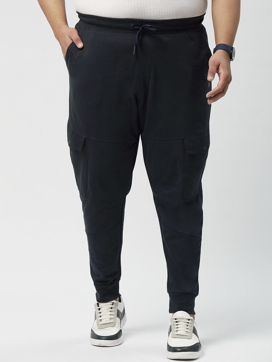 

Big Hello - The Plus Life Men Relaxed Joggers Trousers, Navy blue