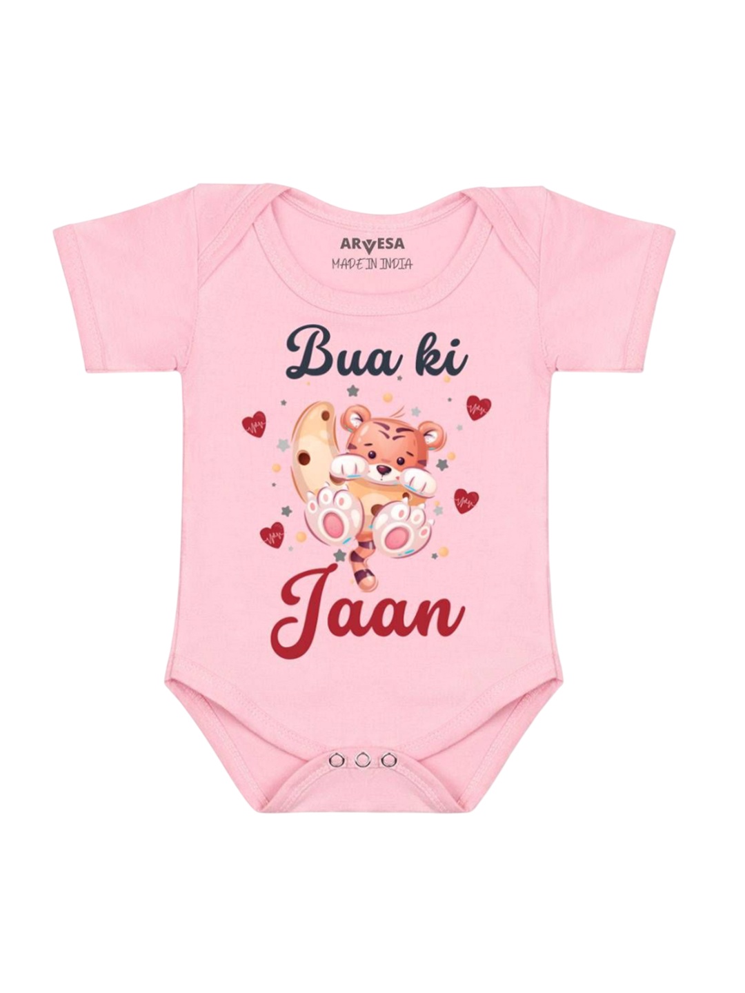 

Arvesa Bua Ki Jaan Printed Romper, Pink