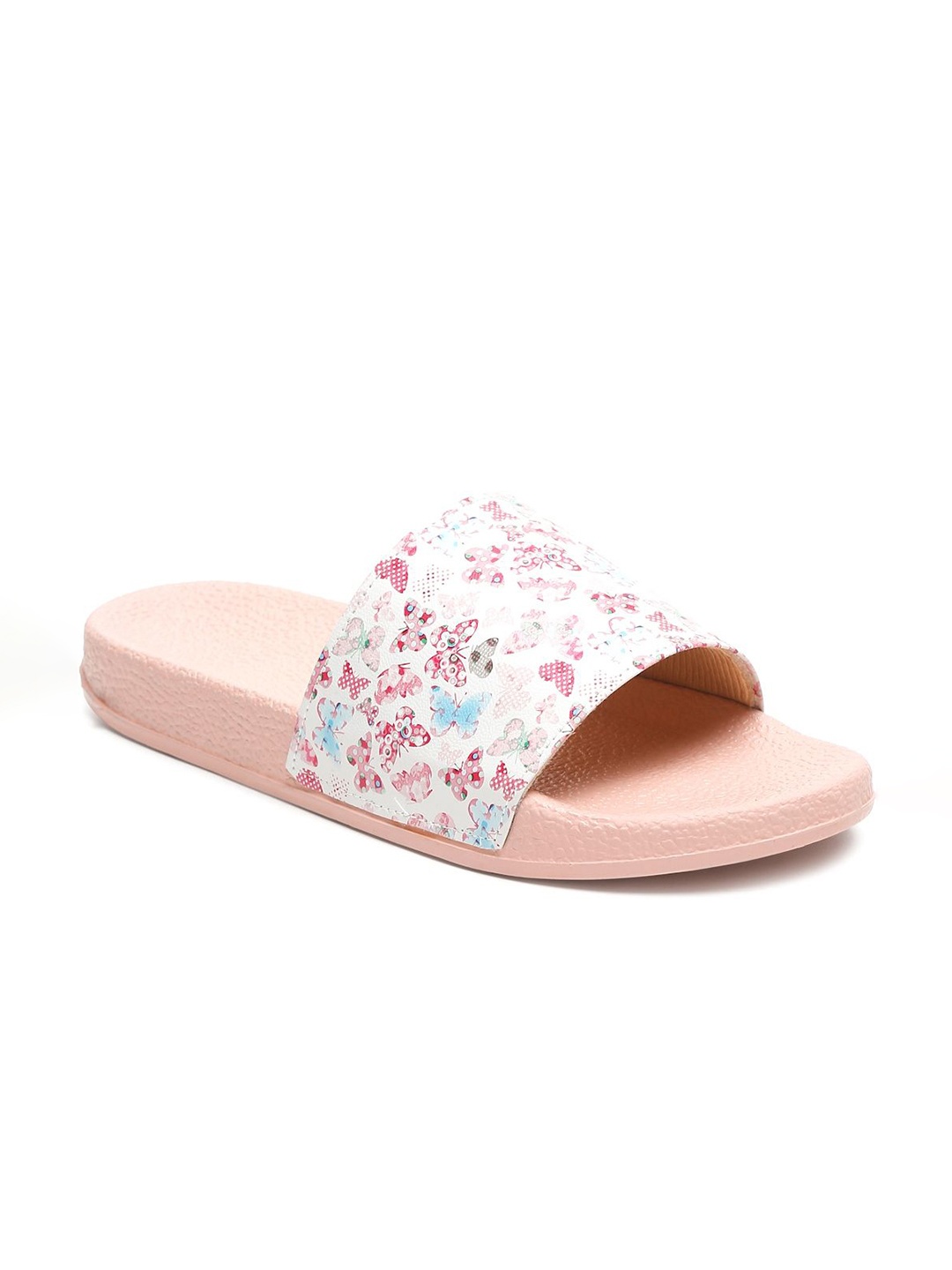 

Misto Women Printed Sliders, Pink