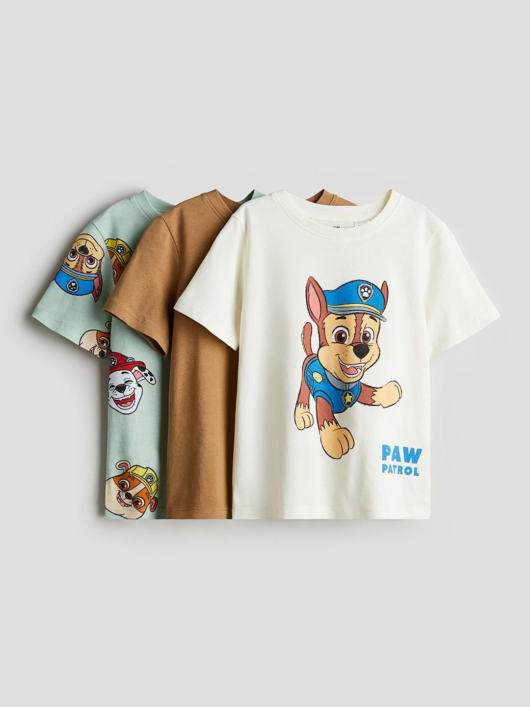 

H&M 3-Pack Printed T-shirts, White