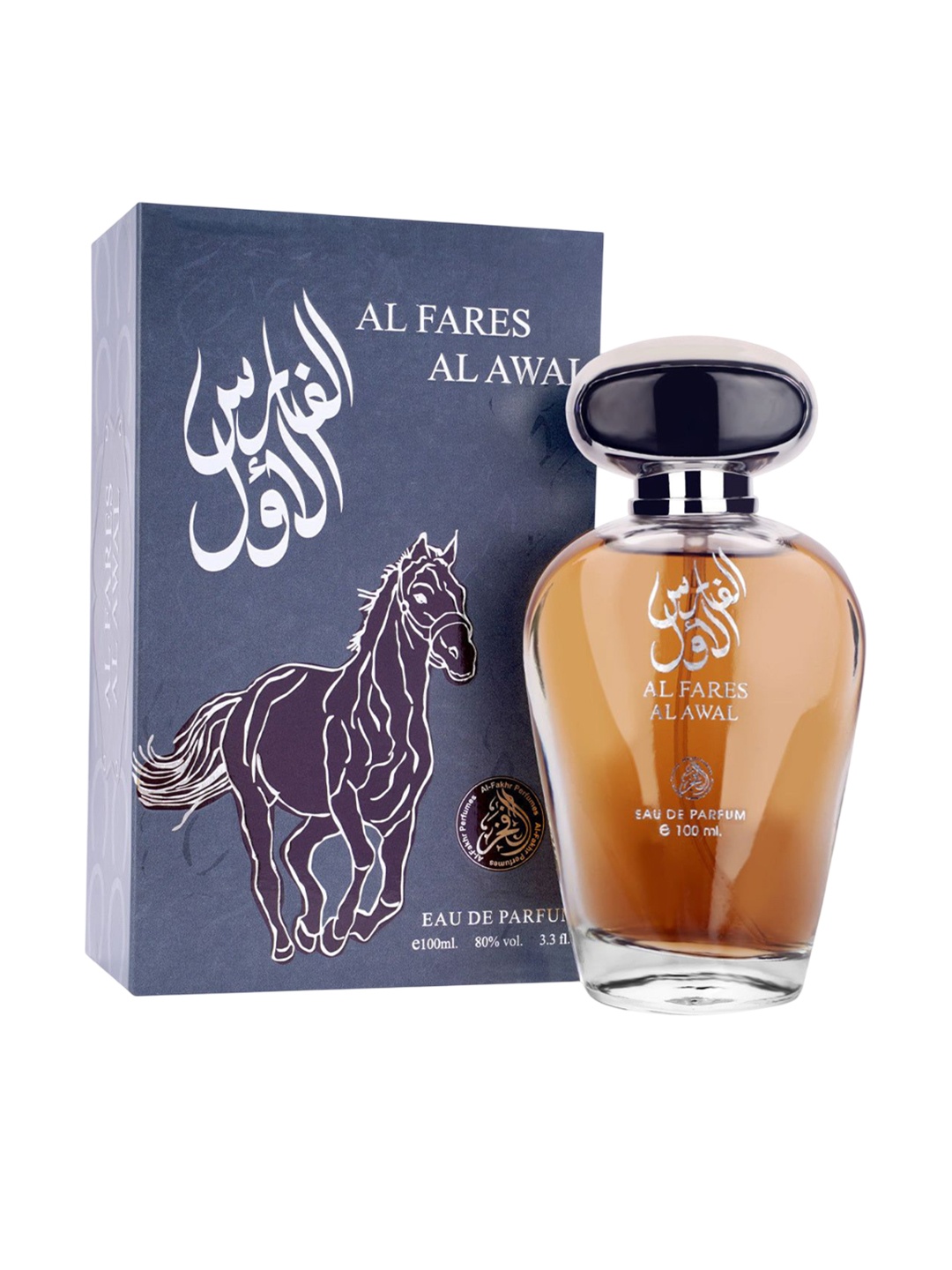 

Al-Fakhr Perfumes Al Fares Al Awal Long Lasting Eau De Parfum - 100 ml, Brown