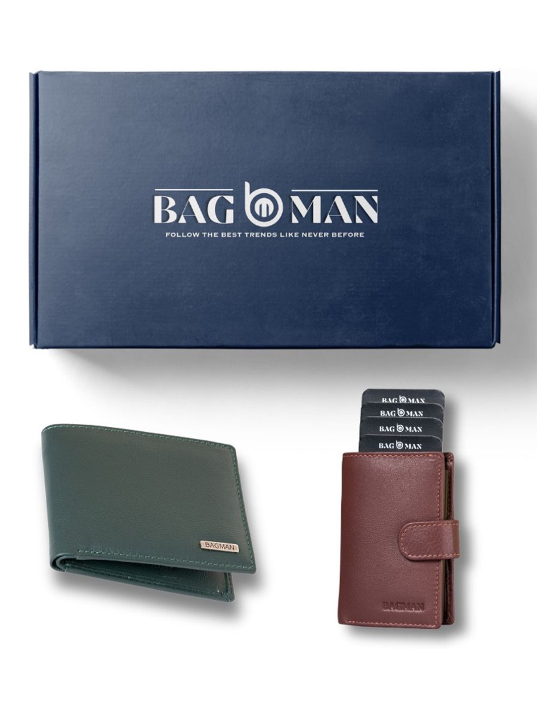 

BAGMAN Unisex Accessory Gift Set of, Navy blue