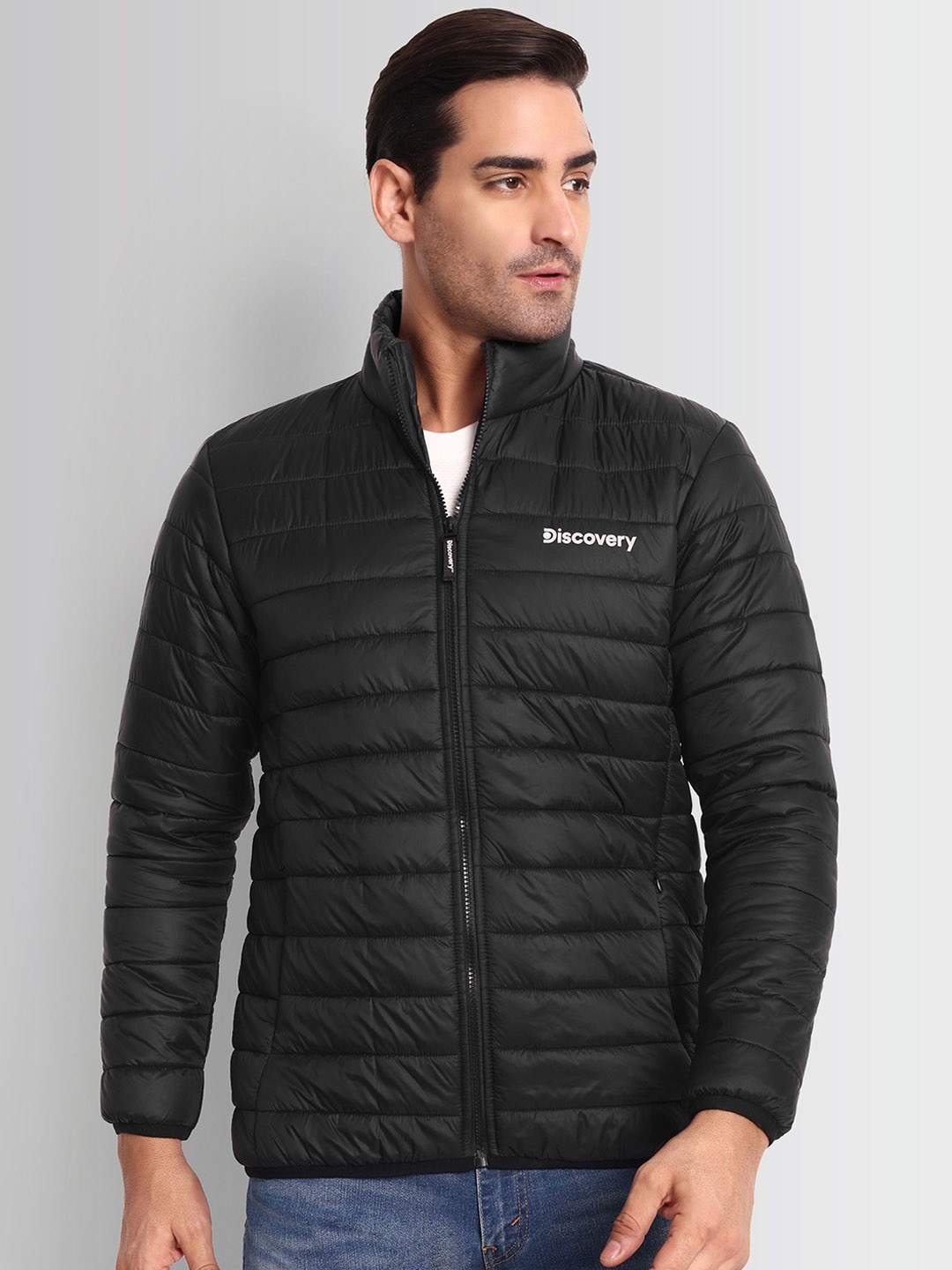 

DCYPHR Men Longline Puffer Jacket, Black